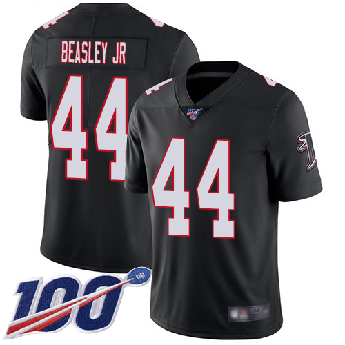 Atlanta Falcons Limited Black Men Vic Beasley Alternate Jersey NFL Football #44 100th Season Vapor Untouchable->nfl t-shirts->Sports Accessory